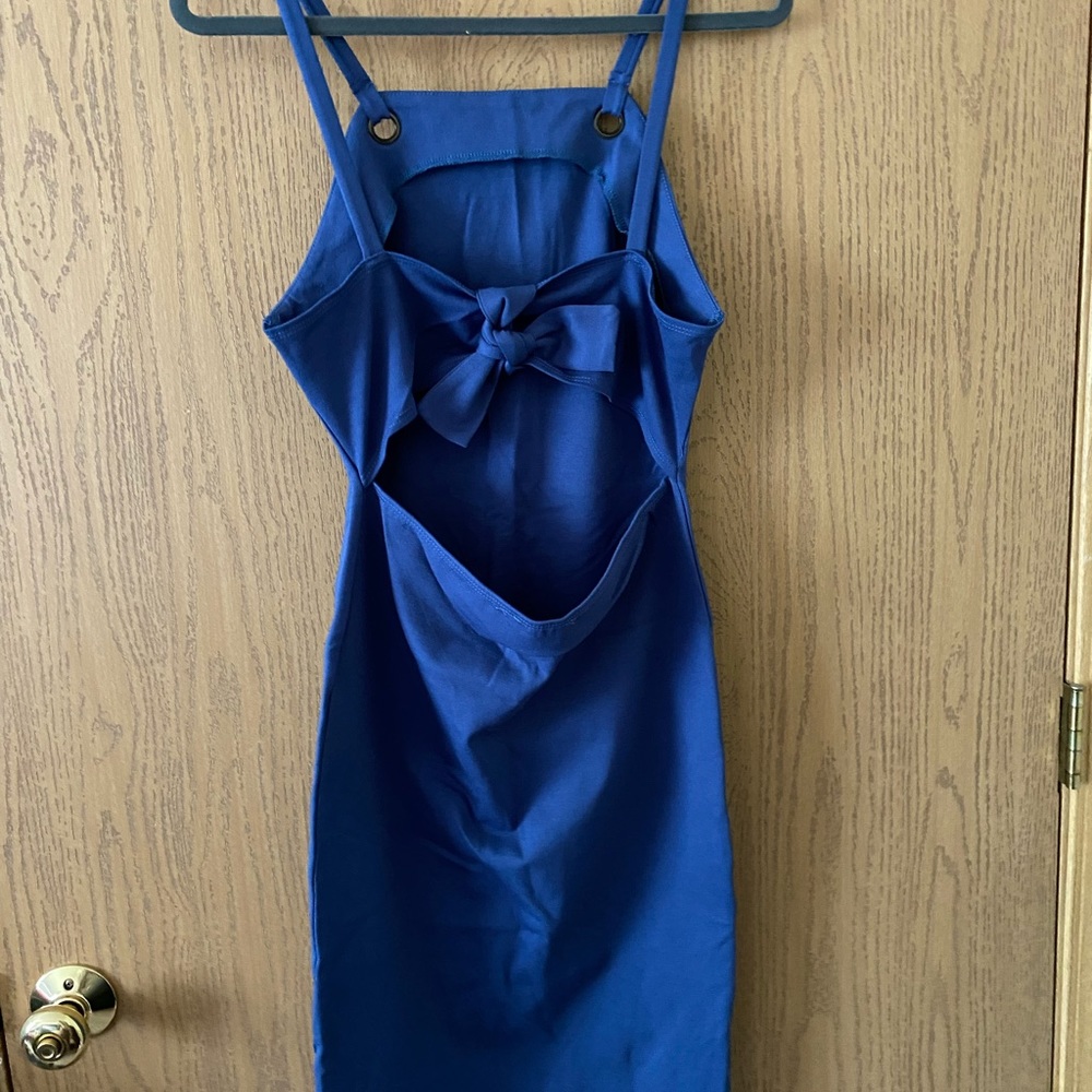 Cute blue fitted dress